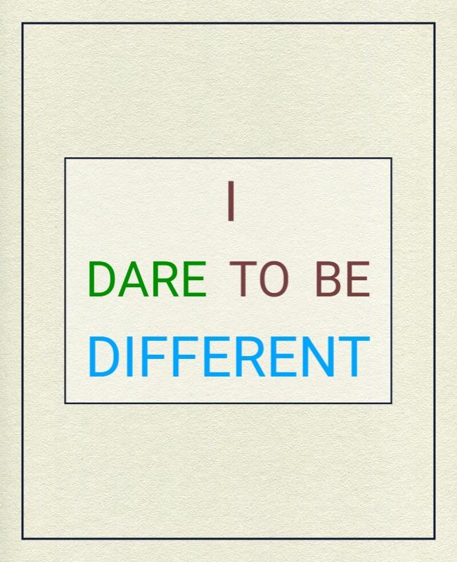 Motivational Multicolor Quote on Inspirational Change Poster Template