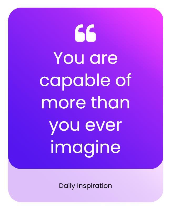 Motivational Quote Inspiration Daily Affirmations Poster Template