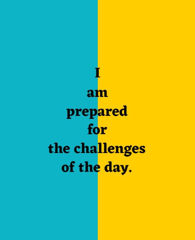 Motivational Split Color Challenge Acceptance Quote Poster Template