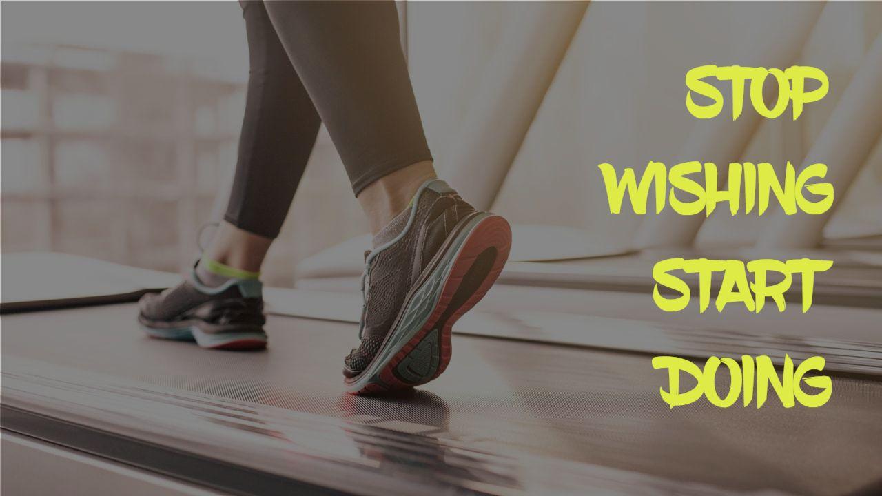 Motivational Walking Fitness Journey YouTube Thumbnail Template