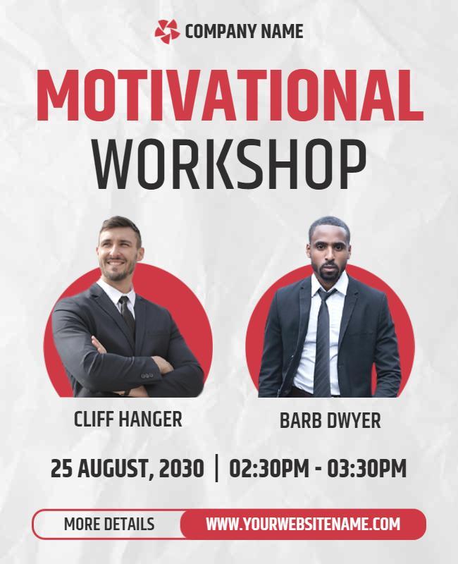 Motivational Workshop Event Flyer Template