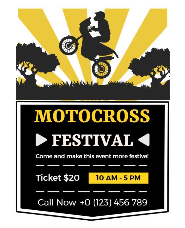 Motocross Festival Event Flyer Template