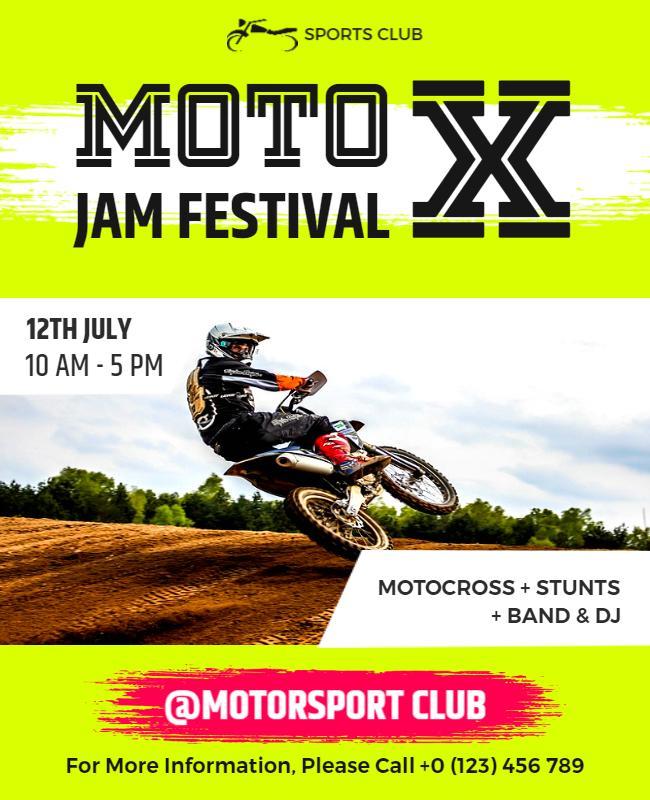 Motocross Jam Festival Event Flyer Template