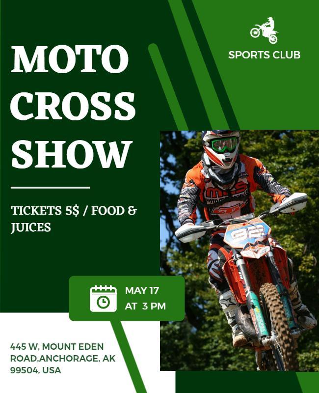 Motocross Show Event Flyer Template