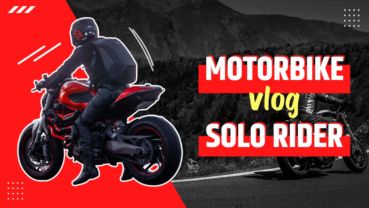 Motorbike Solo Rider Adventure Vlog YouTube Thumbnail Template