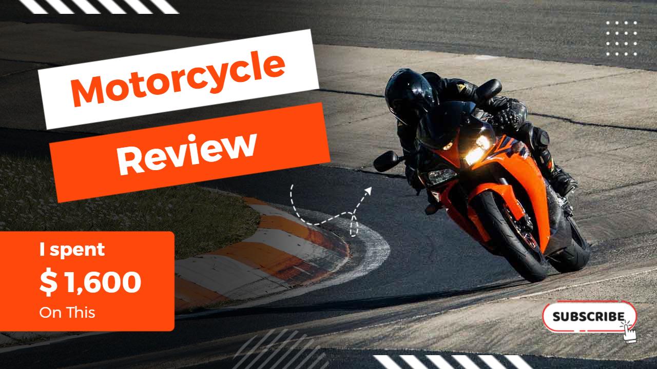 Motorcycle Speed Test Review YouTube Thumbnail Template