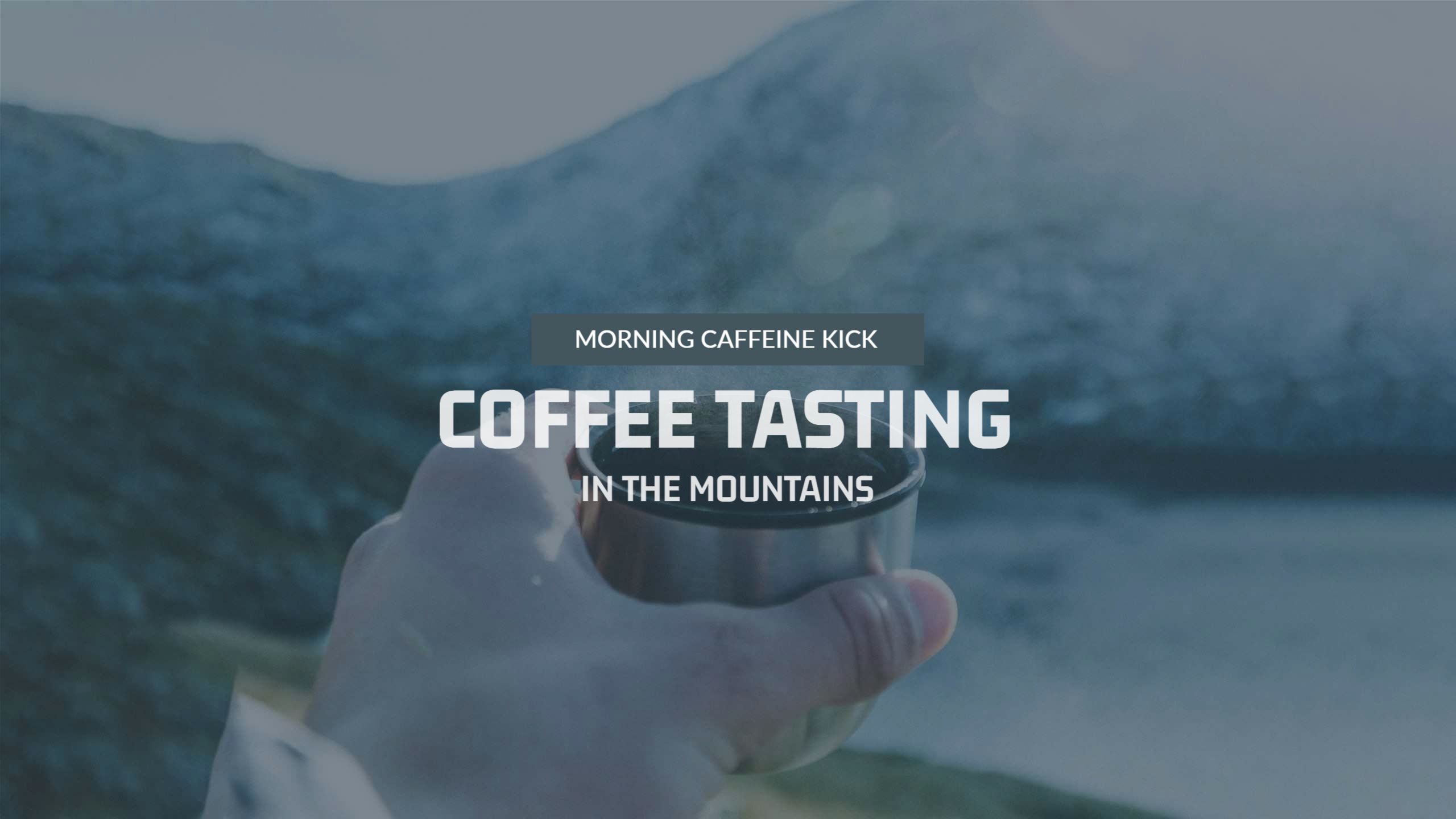 Mountain Coffee Tasting Adventure for YouTube Channel Banner Template