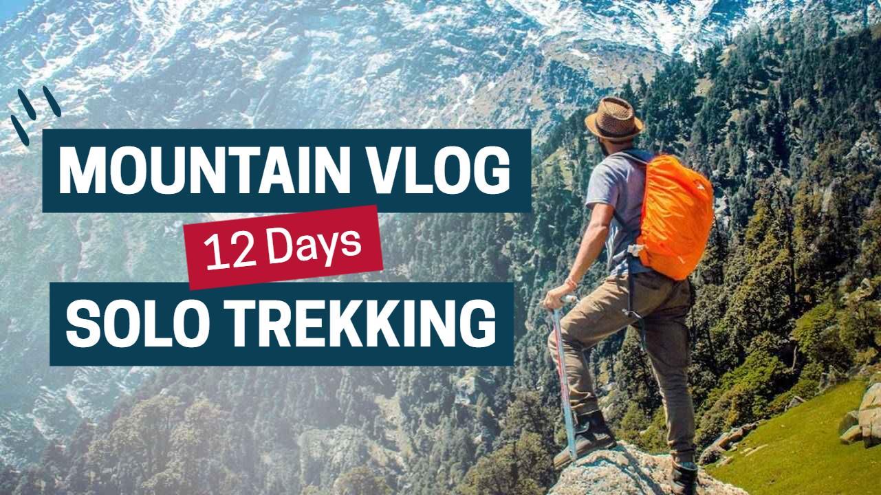 Mountain Trekking Adventure Solo VLog YouTube Thumbnail Template