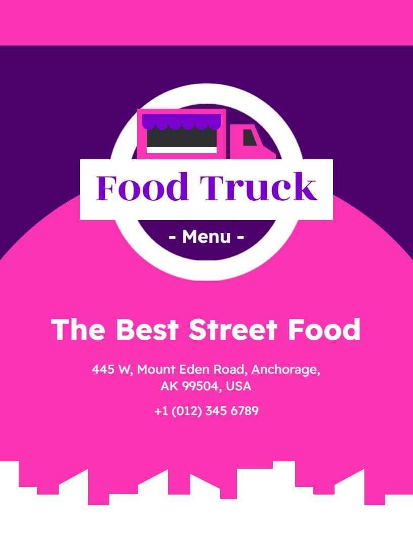 Mouthwatering Burritos and Bowls for Street Food Lovers Menu Template