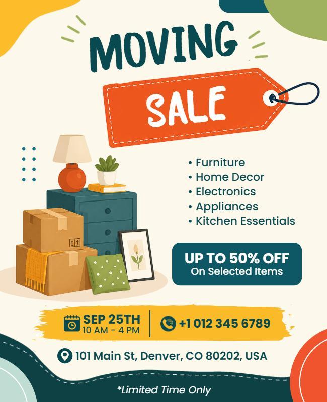 Moving Sale Flyer Template