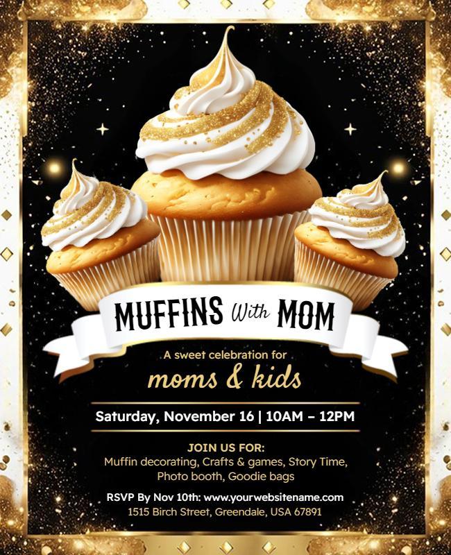 Muffins with Mom Event Flyer Template