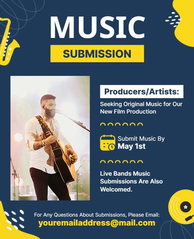 Music Submission Event Flyer Template