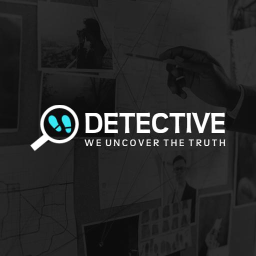 Mysterious Dark Theme Representing Effective Detective Work Logo Template