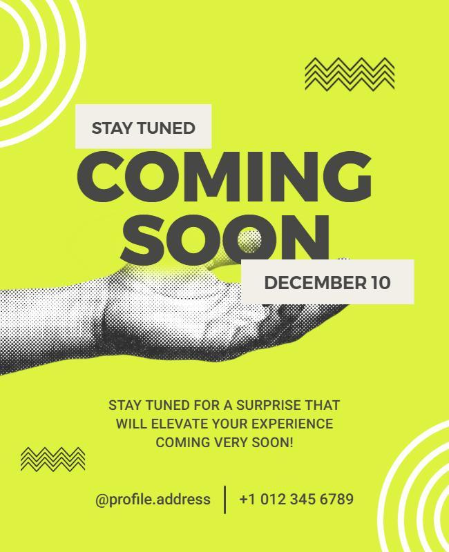 Mystery Surprise Coming Soon Poster Template