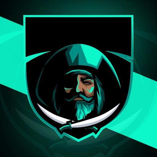 Mystic Warrior with Sword Represents Competitive Esports Logo Template