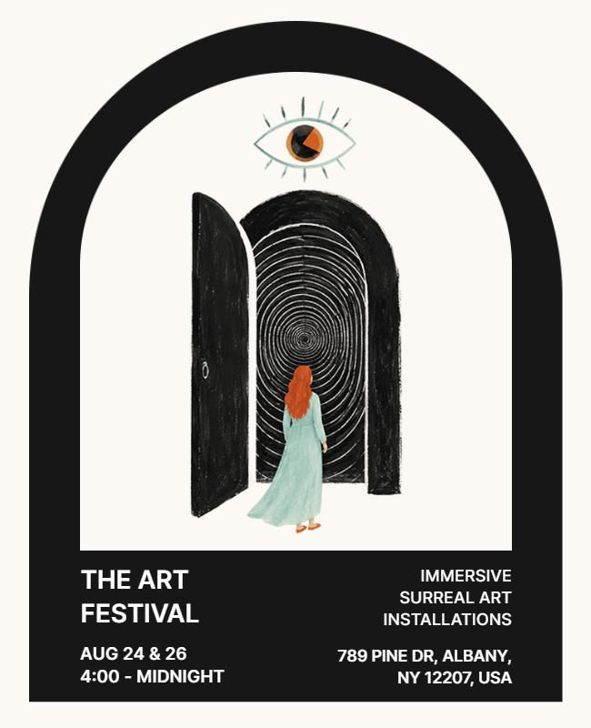 Mystical Art Exhibition Poster Template