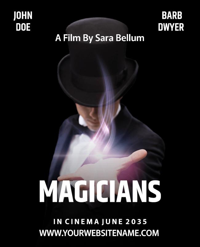 Mystical Dark Magician Film Premiere Poster Template