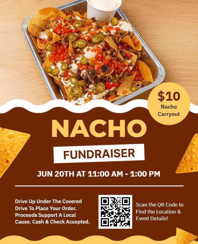 Nacho Fundraiser Event Flyer Template