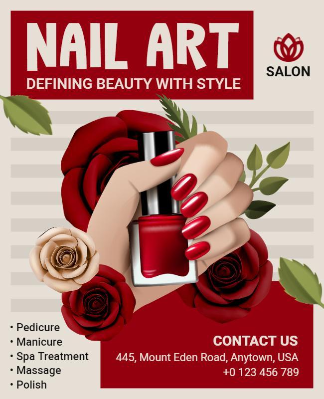 Nail Art Flyer Template