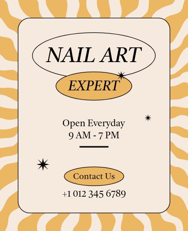 Nail Art Services Promotional Flyer Template