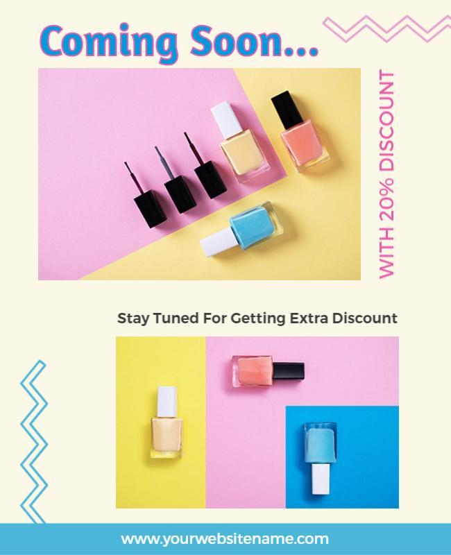 Nail Polish Sale Promotional Flyer Template