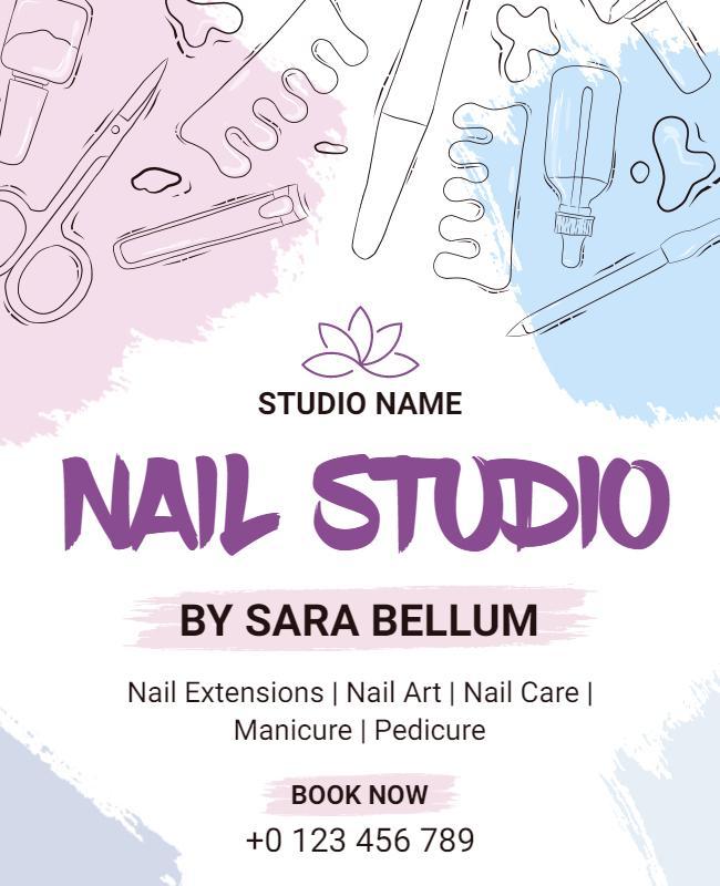 Nail Studio Flyer Template