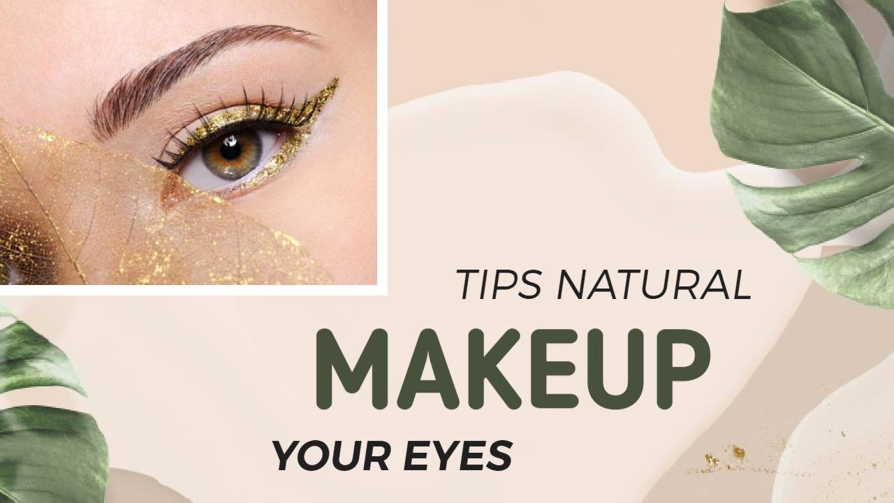 Natural Eye Makeup Tips Trending YouTube Thumbnail Template