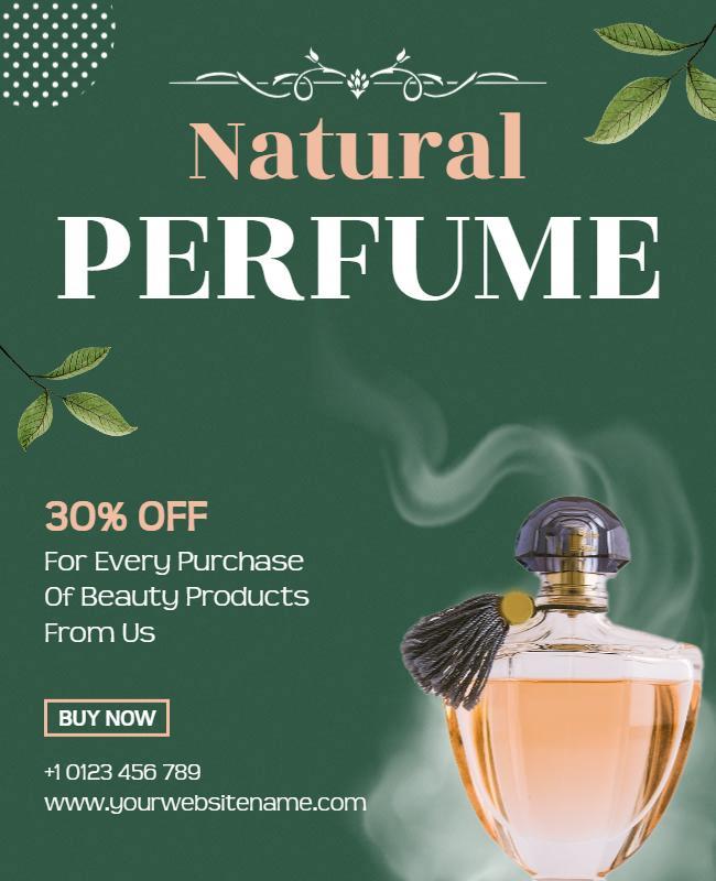 Natural Perfume Promotion Flyer Template