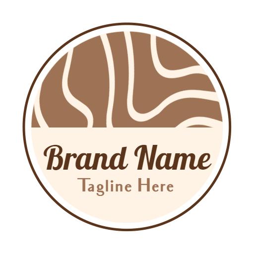 Natural Wood Grain Patterns Represent Quality Plywood Logo Template