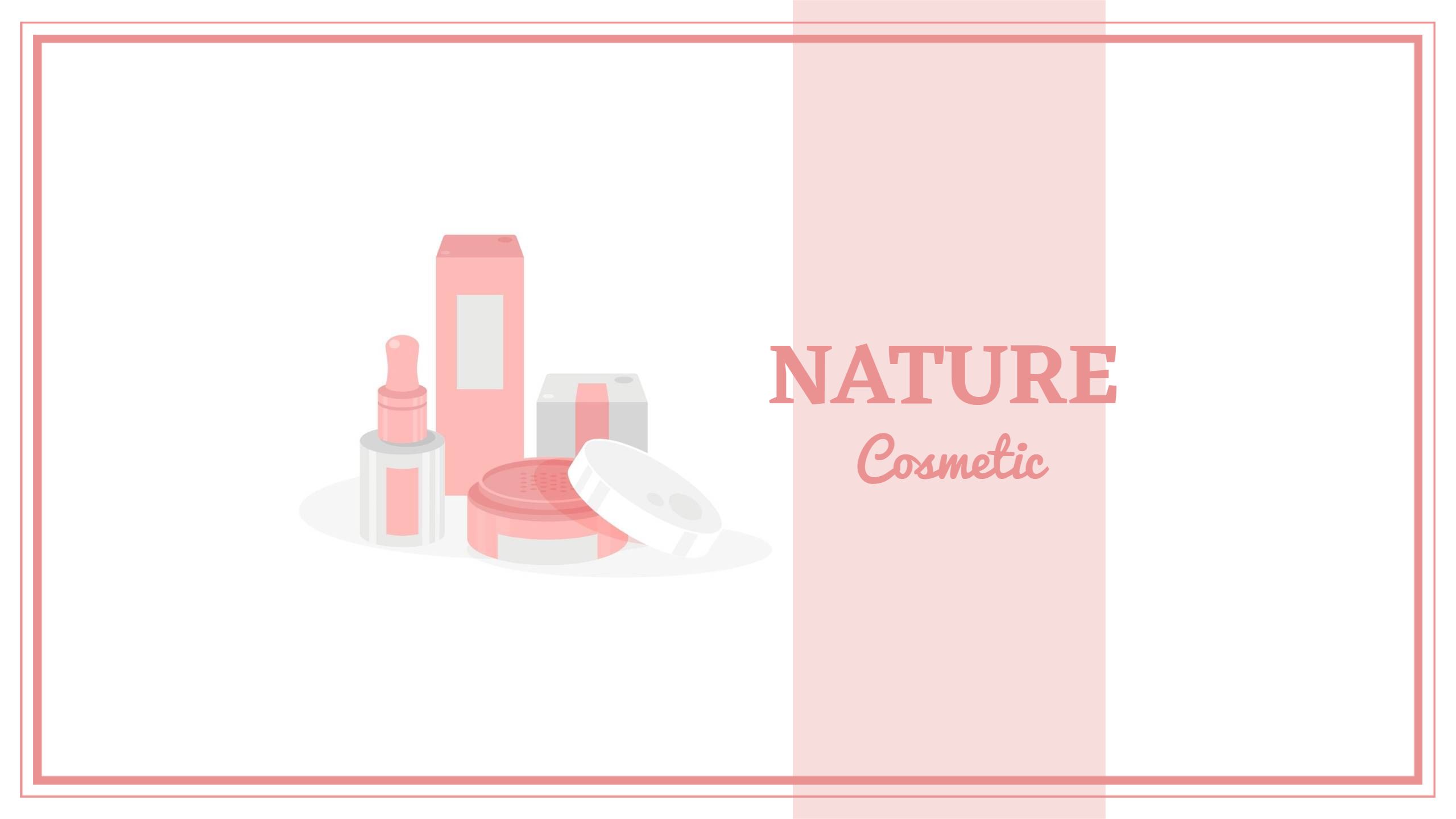 Nature-Inspired Pink Cosmetic Products YouTube Banner Template