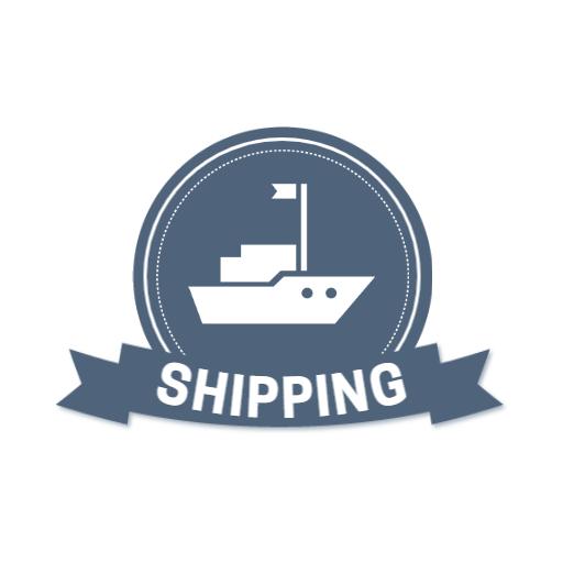 Nautical Design Featuring a Freight Ship for Shipping Logo Template