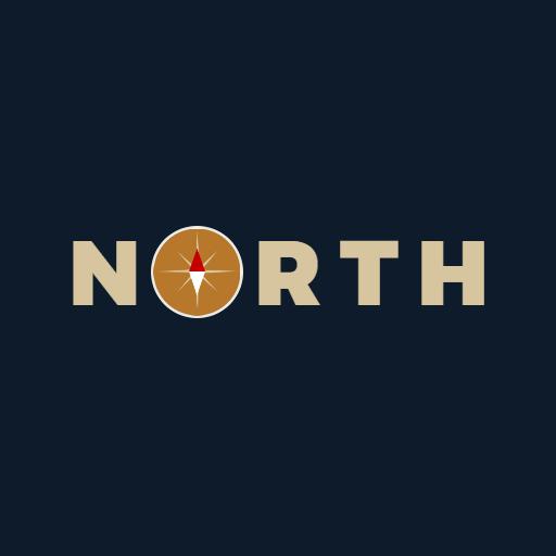 Navigating the Path with a Classic North Directional Logo Template
