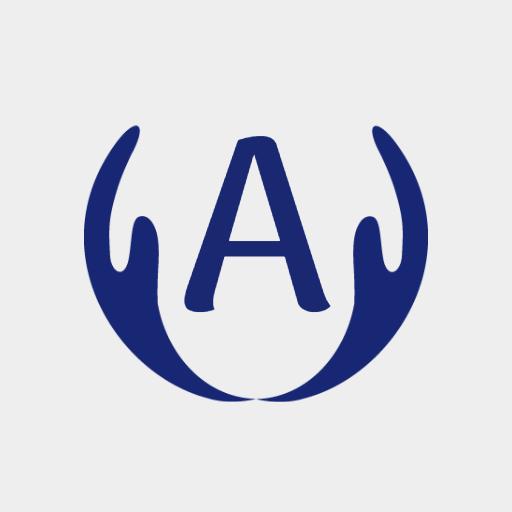 Navy Blue Letter A Design Emphasizing Alphabet Concept Logo Template