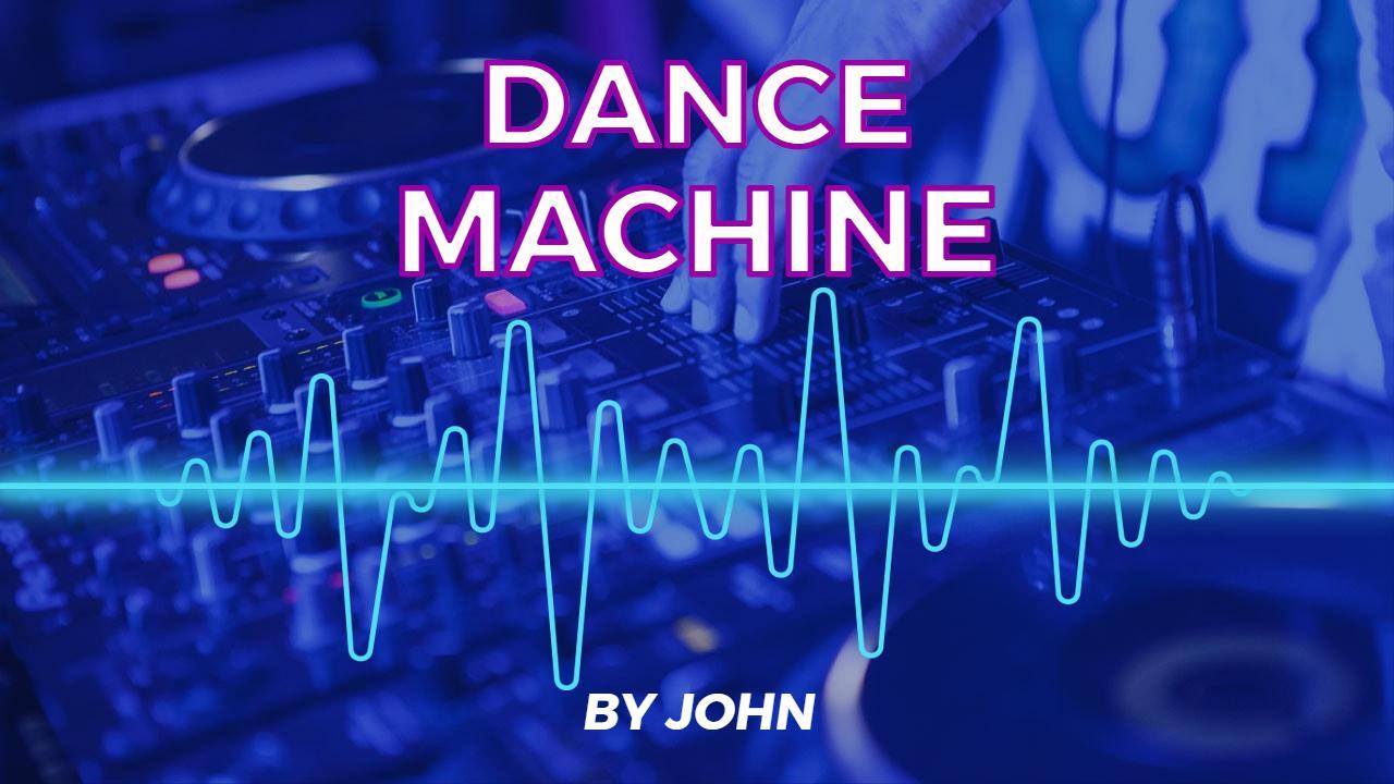 Neon Dance Machine Party Mix YouTube Thumbnail Template