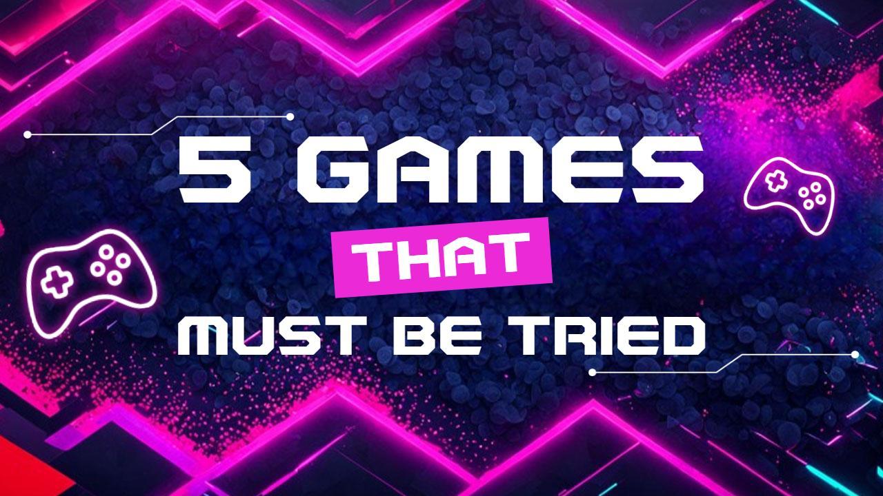 Neon Gaming Highlights Must Try Titles YouTube Thumbnail Template