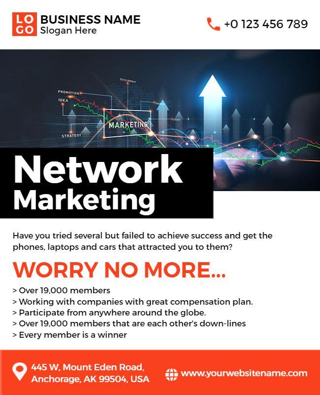 Network Marketing Promotional Flyer Template