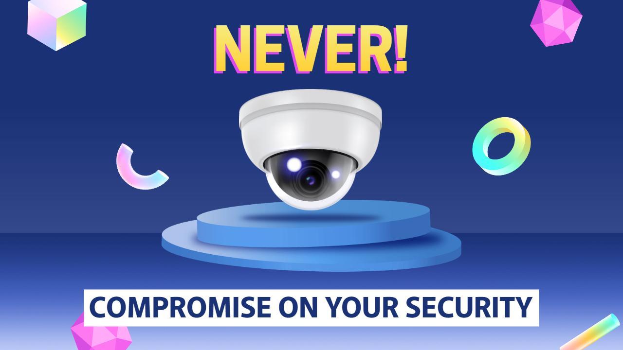 Never Compromise Security Alert Trending YouTube Thumbnail Template