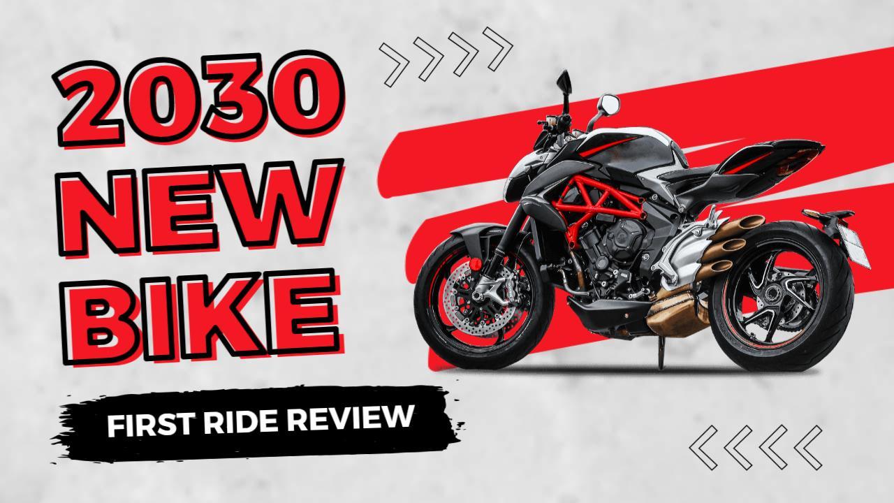 New 2030 Sport Motorcycle Review YouTube Thumbnail Template