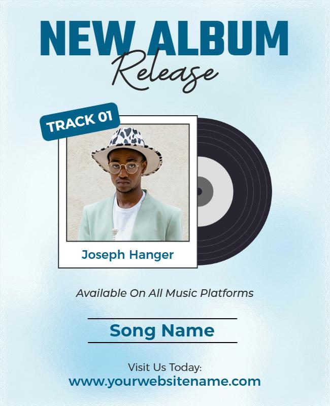 New Album Release Promotion Flyer Template