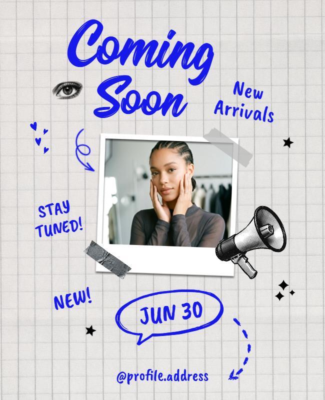 New Arrivals Coming Soon Promotion Poster Template