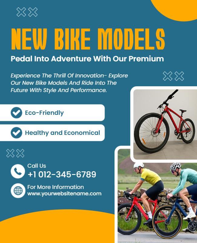 New Bike Models Promotional Flyer Template