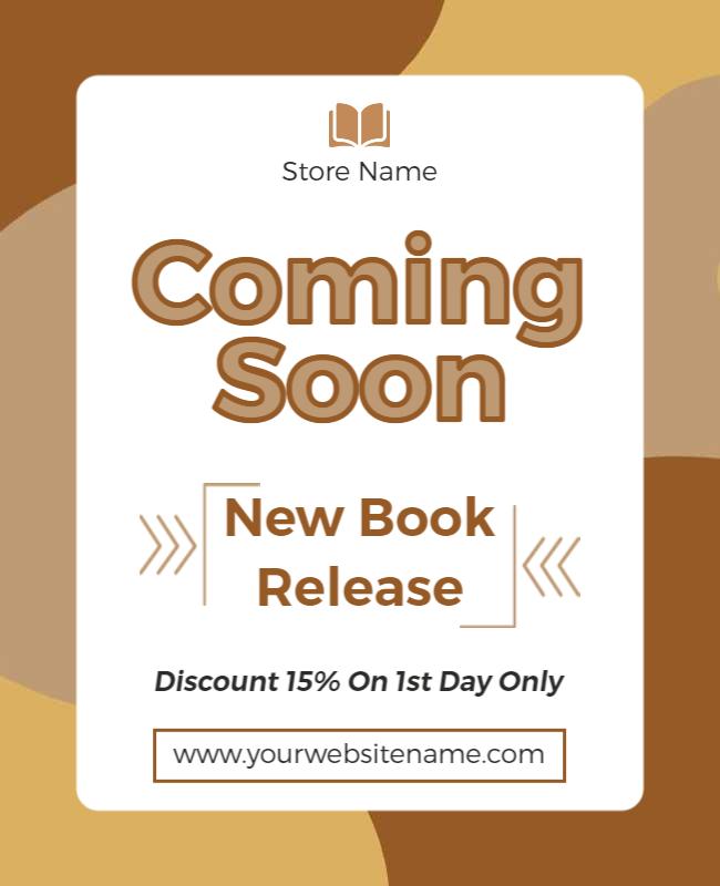 New Book Release Announcement Flyer Template