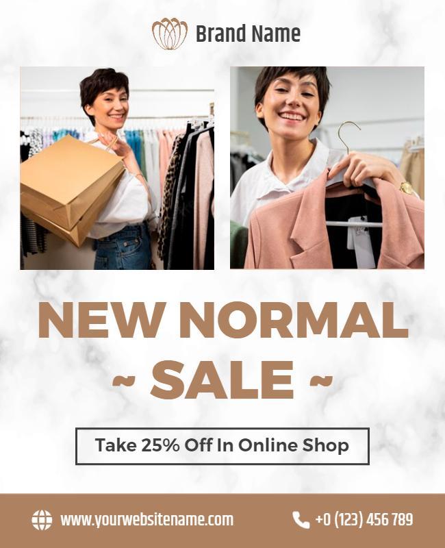 New Normal Retail Sale Promotion Flyer Template