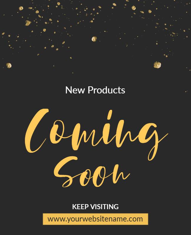 New Products Launch Announcement Flyer Template