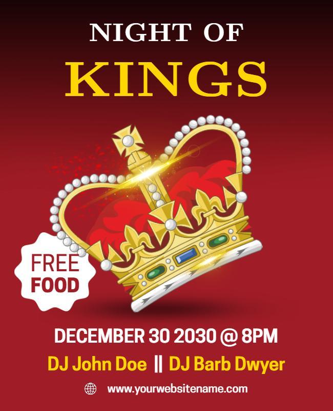 Night Of Kings Event Flyer Template