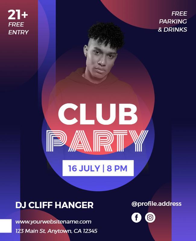 Nightclub Dance Event Flyer Template