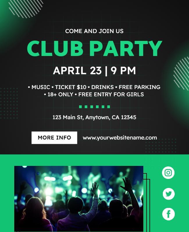 Nightclub Event Party Flyer Template