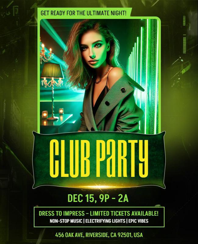 Nightclub Party Event Flyer Template