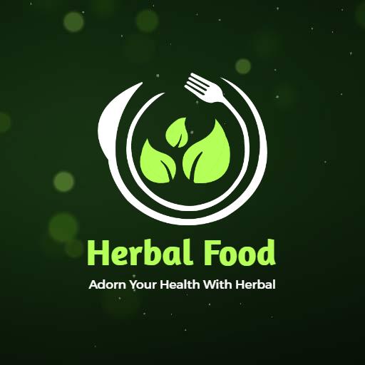 Nourish Your Body with Fresh Herbal Food Inspired Logo Template