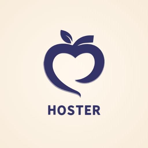 Nourishing Heart-Shaped Apple Design for Healthy Fitness Logo Template